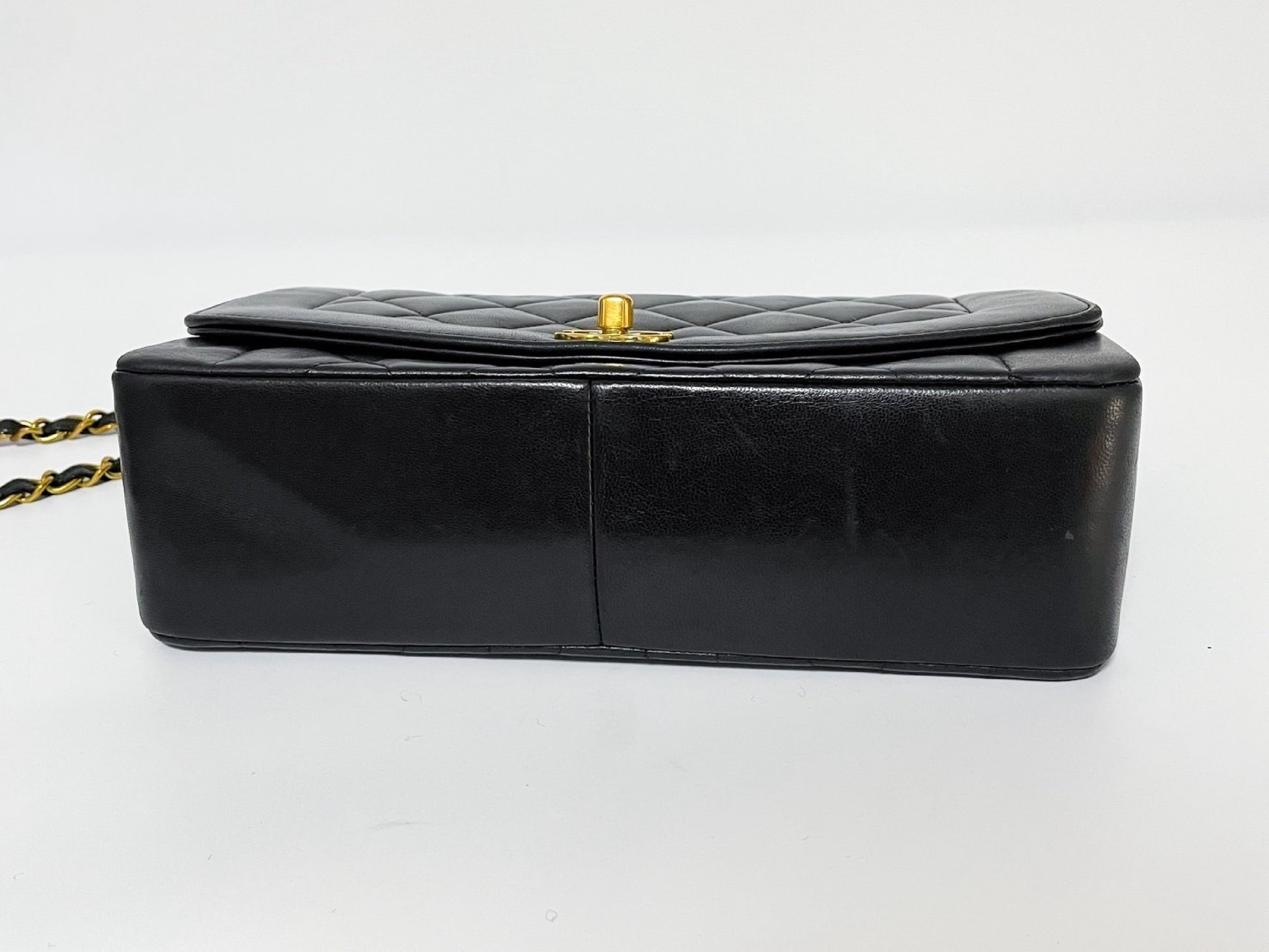 CHANEL Diana 25 Lambskin Matelasse Shoulder Bag with Seal