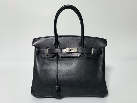 HERMES Birkin 30 Black Swift 97A □J Handbag