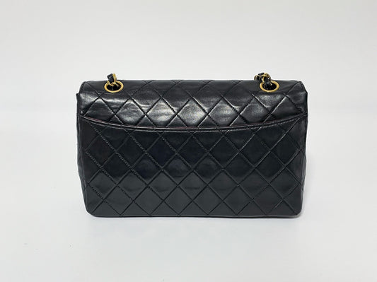 CHANEL Matelasse Lambskin Shoulder Bag with Seal