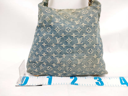 LOUIS VUITTON RFID Unverified S*10** Monogram Denim LV Baggy Denim Shoulder Bag