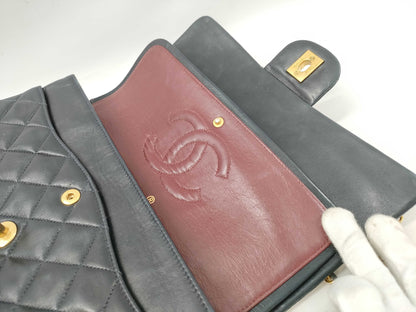 CHANEL Shoulder Bag W Flap Black No. 2 Shoulder Bag