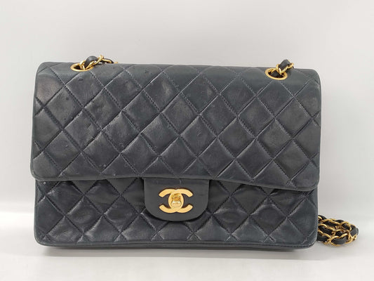 CHANEL Shoulder Bag W Flap Black No. 2 Shoulder Bag