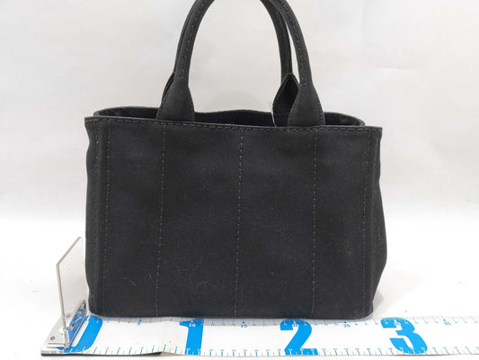PRADA Canapa 2-way bag, black handbag
