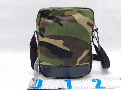 SAINT LAURENT 482777 Paris Rivington Shoulder Bag, Camouflage Canvas, Khaki
