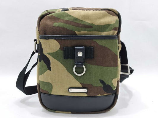 SAINT LAURENT 482777 Paris Rivington Shoulder Bag, Camouflage Canvas, Khaki