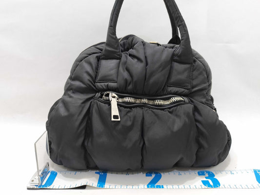 PRADA Nylon Bomber 2-way Bag Black Nylon Handbag