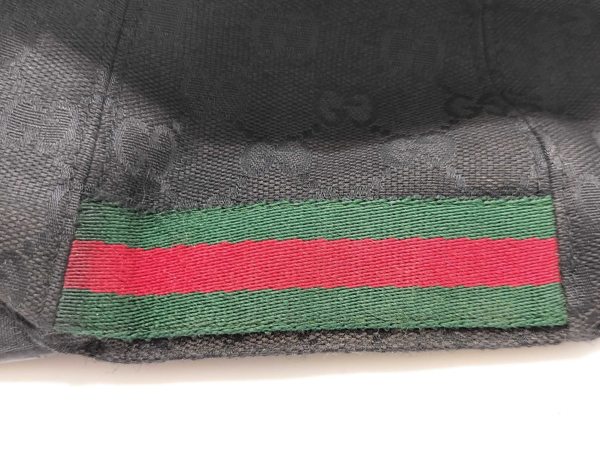 GUCCI GG Canvas Cap with Side Shelly, Black Other Apparel