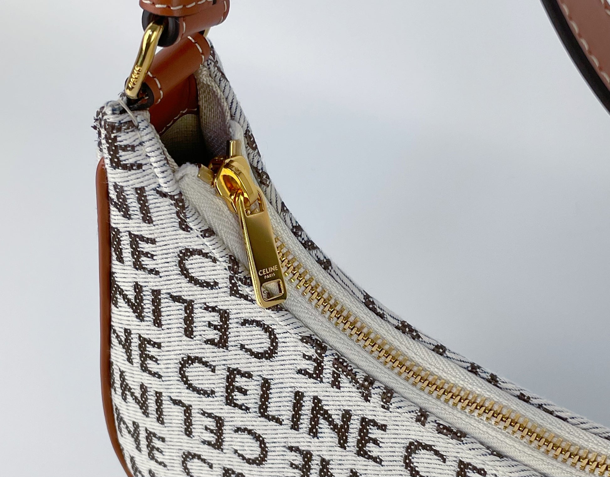 CELINE Textile Medium Ava Handbag Shoulder Bag