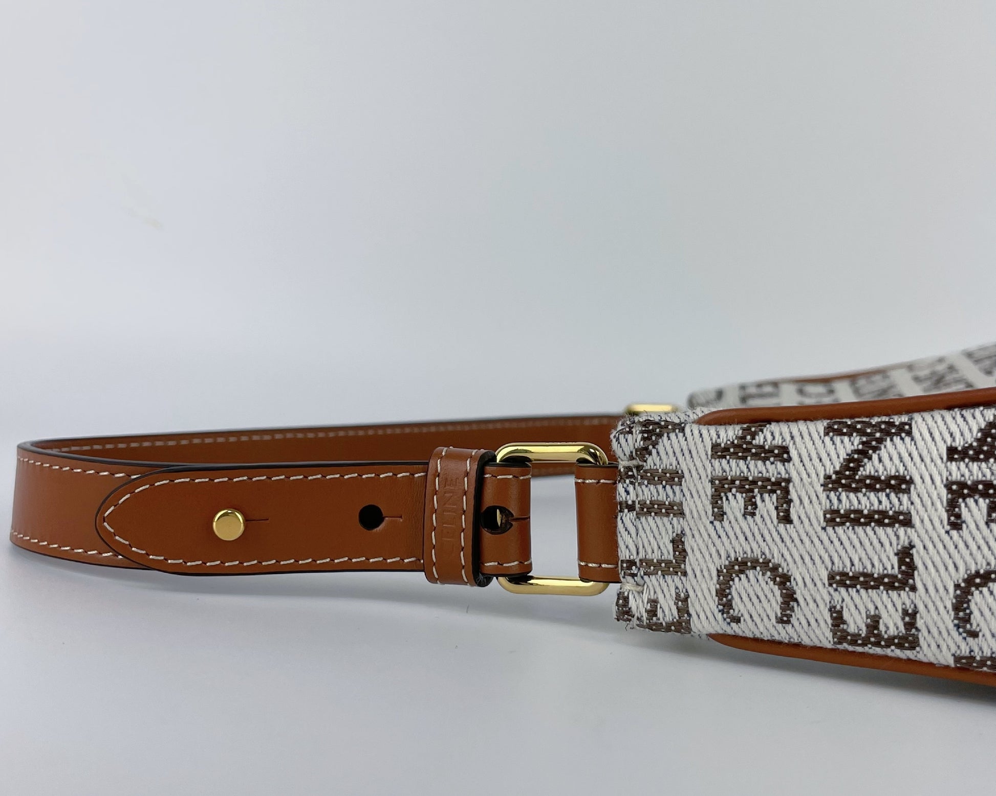 CELINE Textile Medium Ava Handbag Shoulder Bag