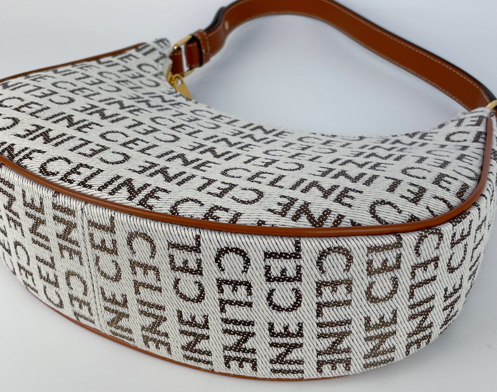 CELINE Textile Medium Ava Handbag Shoulder Bag