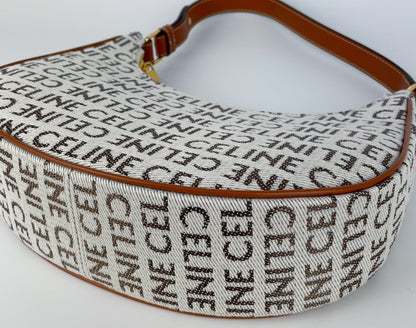 CELINE Textile Medium Ava Handbag Shoulder Bag