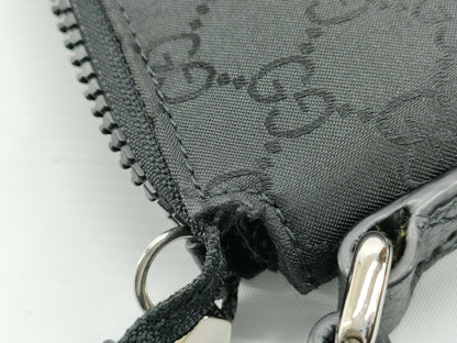 GUCCI GG Nylon/Leather Shoulder Bag 449183