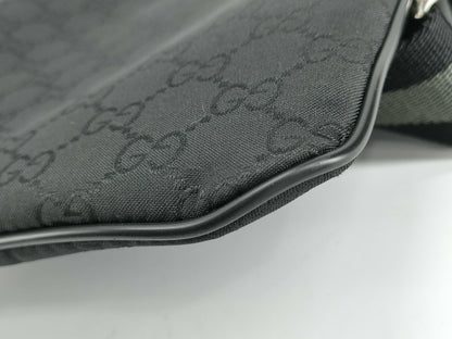 GUCCI GG Nylon/Leather Shoulder Bag 449183