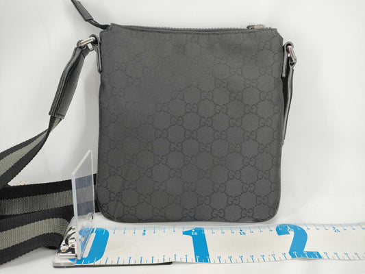 GUCCI GG Nylon/Leather Shoulder Bag 449183