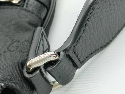GUCCI GG Nylon/Leather Shoulder Bag 449183