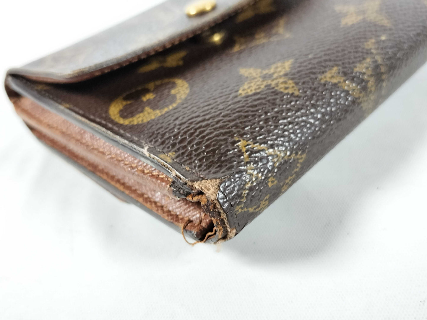LOUIS VUITTON SP0053 Monogram Louis Vuitton Double Hook Wallet with Initials