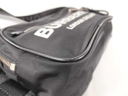 BURBERRY Burberry Nylon Waist Pouch Black Waist Bag 