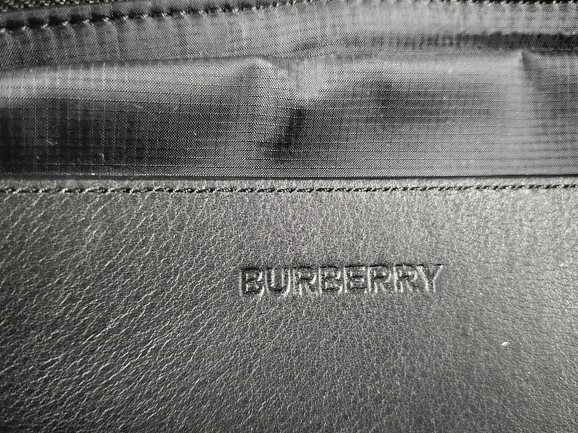 BURBERRY Burberry Nylon Waist Pouch Black Waist Bag 