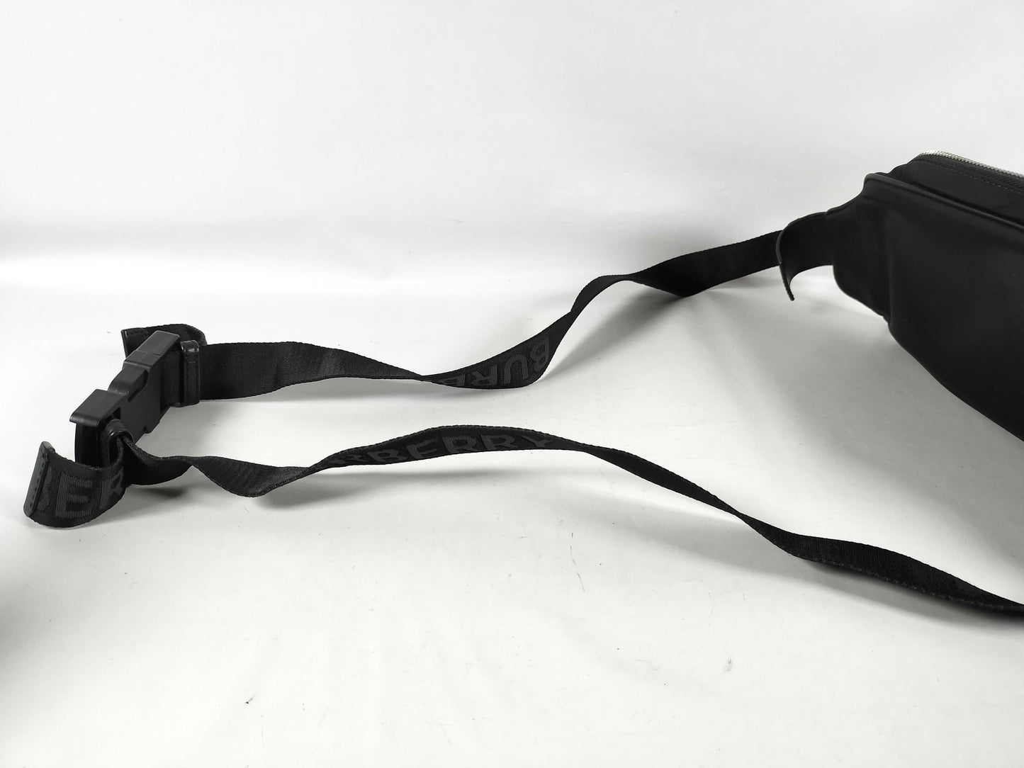 BURBERRY Burberry Nylon Waist Pouch Black Waist Bag 