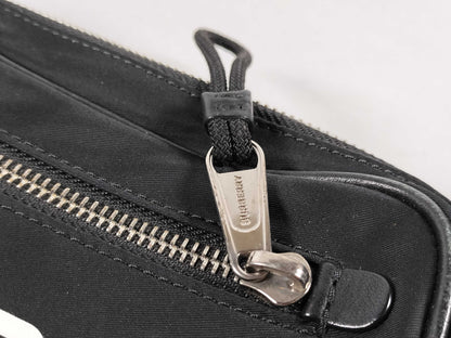 BURBERRY Burberry Nylon Waist Pouch Black Waist Bag 