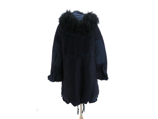 MONCLER Women's BLENCHE Down Jacket, Navy, Size 2