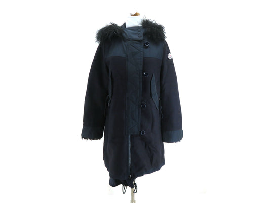 MONCLER Women's BLENCHE Down Jacket, Navy, Size 2