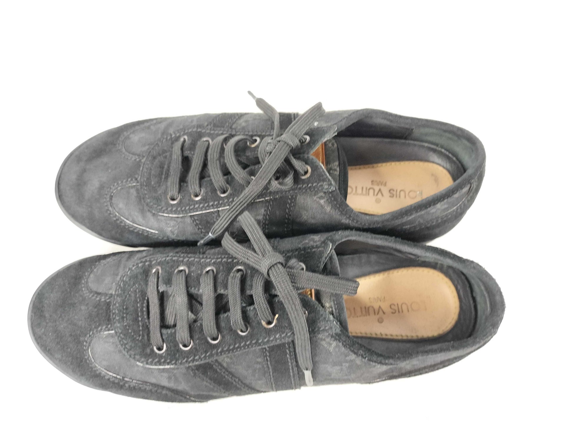 LOUIS VUITTON Louis Vuitton Men's Shoes Black Size 9/43 Sneakers