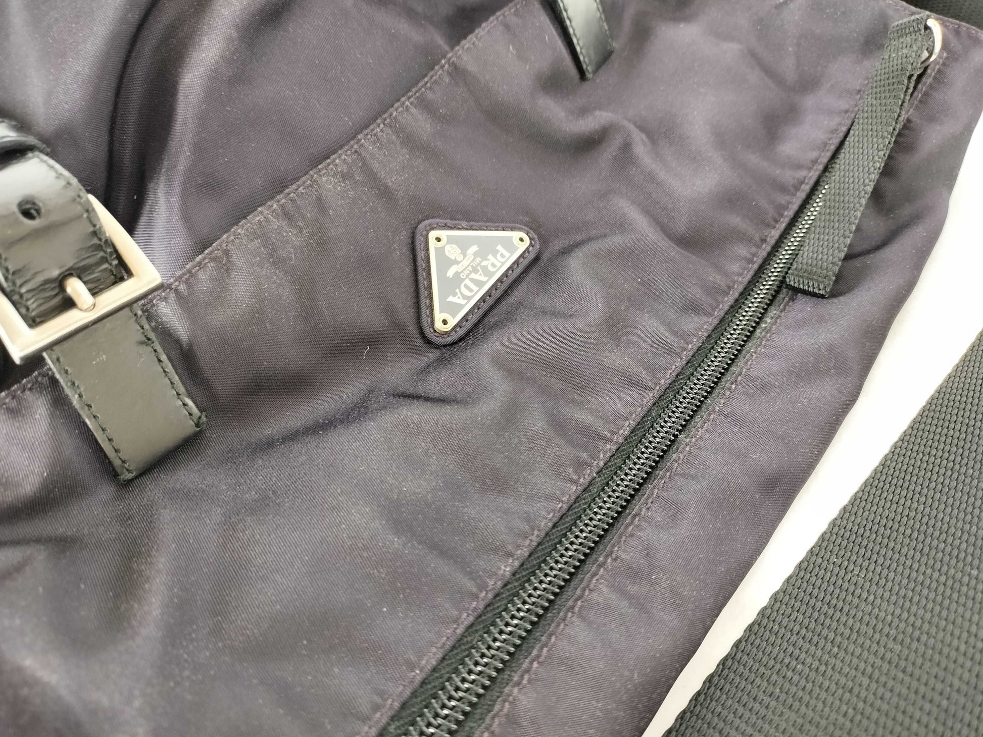 PRADA Nylon Prada Nylon Tessuto Messenger Shoulder Bag