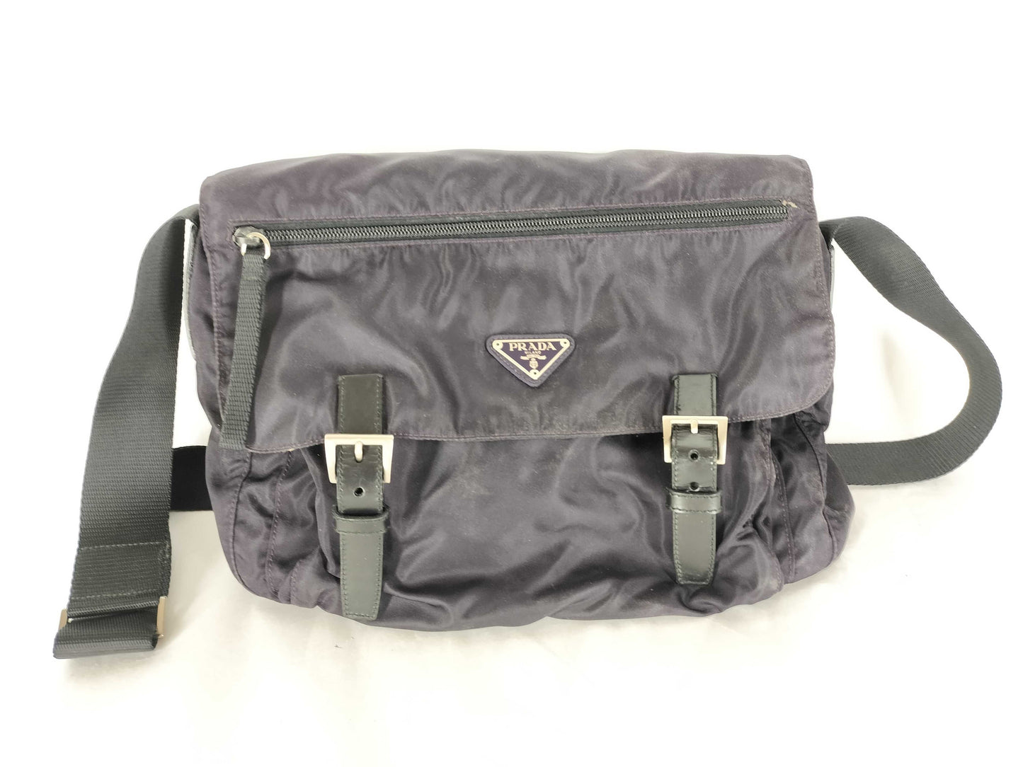 PRADA Nylon Prada Nylon Tessuto Messenger Shoulder Bag