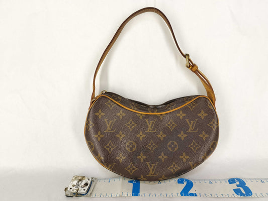 LOUIS VUITTON Unconfirmed Monogram LV Mono Pochette Croissant Handbag