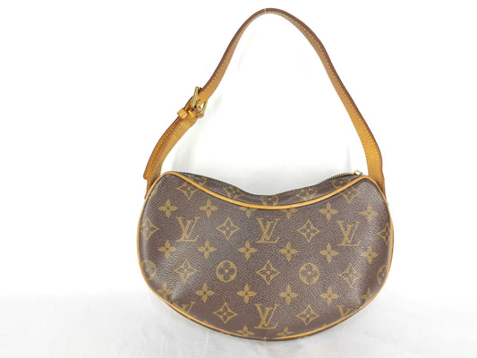 LOUIS VUITTON Unconfirmed Monogram LV Mono Pochette Croissant Handbag