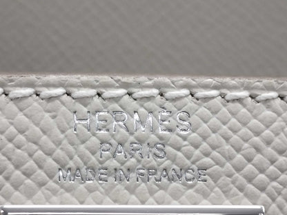 HERMES Kelly 28 Epsom Leather, Clé, Silver Hardware, SV, B Stamp, Handbag