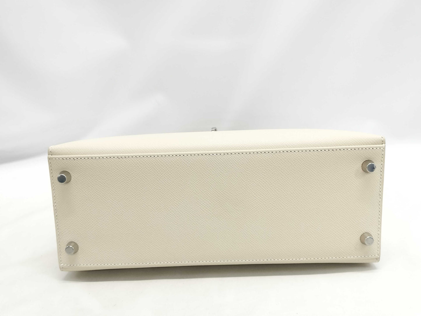 HERMES Kelly 28 Epsom Leather, Clé, Silver Hardware, SV, B Stamp, Handbag