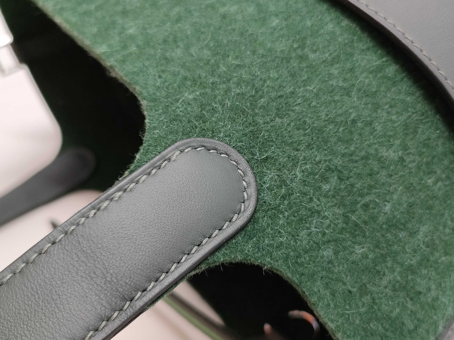 HERMES Picotin Lock 18 PM Go Team Vert Foncé Handbag with Silver Hardware and Stamped Silver.