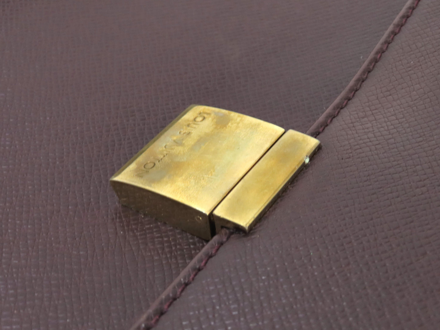 LOUIS VUITTON Taiga Louis Vuitton Taiga Porte-Document Angara Business Bag Serial Business Bag