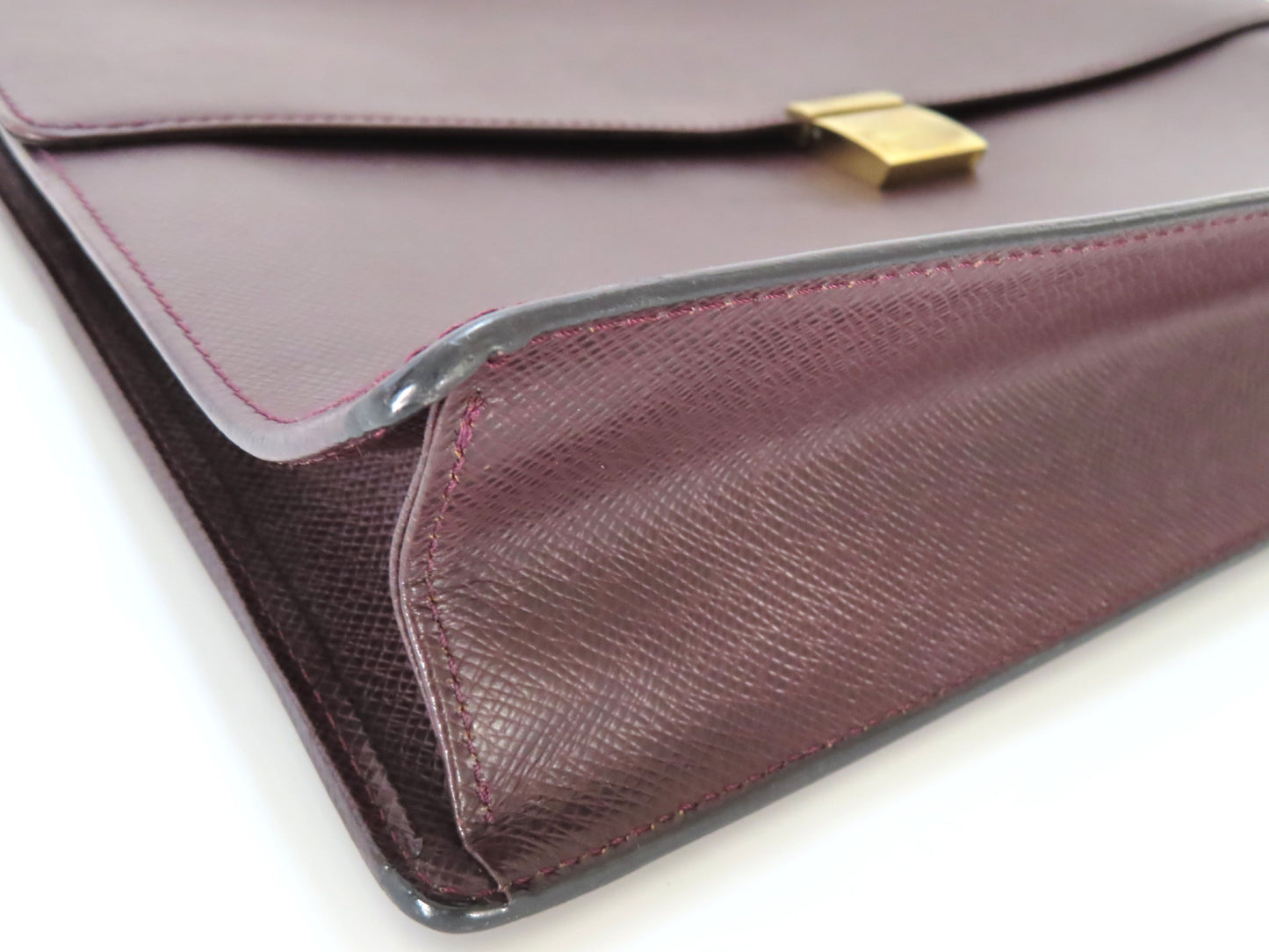 LOUIS VUITTON Taiga Louis Vuitton Taiga Porte-Document Angara Business Bag Serial Business Bag