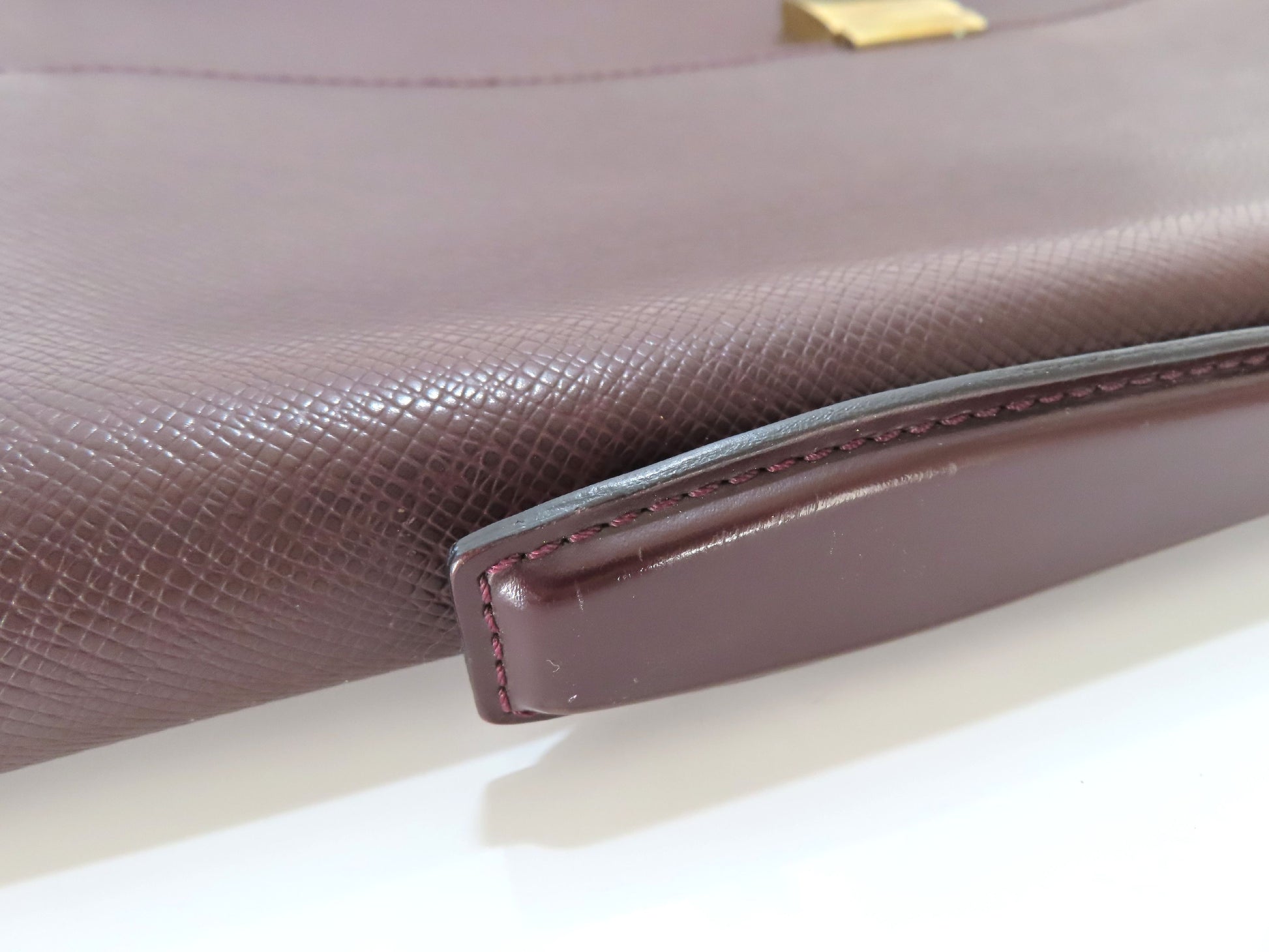 LOUIS VUITTON Taiga Louis Vuitton Taiga Porte-Document Angara Business Bag Serial Business Bag