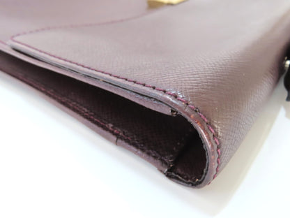 LOUIS VUITTON Taiga Louis Vuitton Taiga Porte-Document Angara Business Bag Serial Business Bag