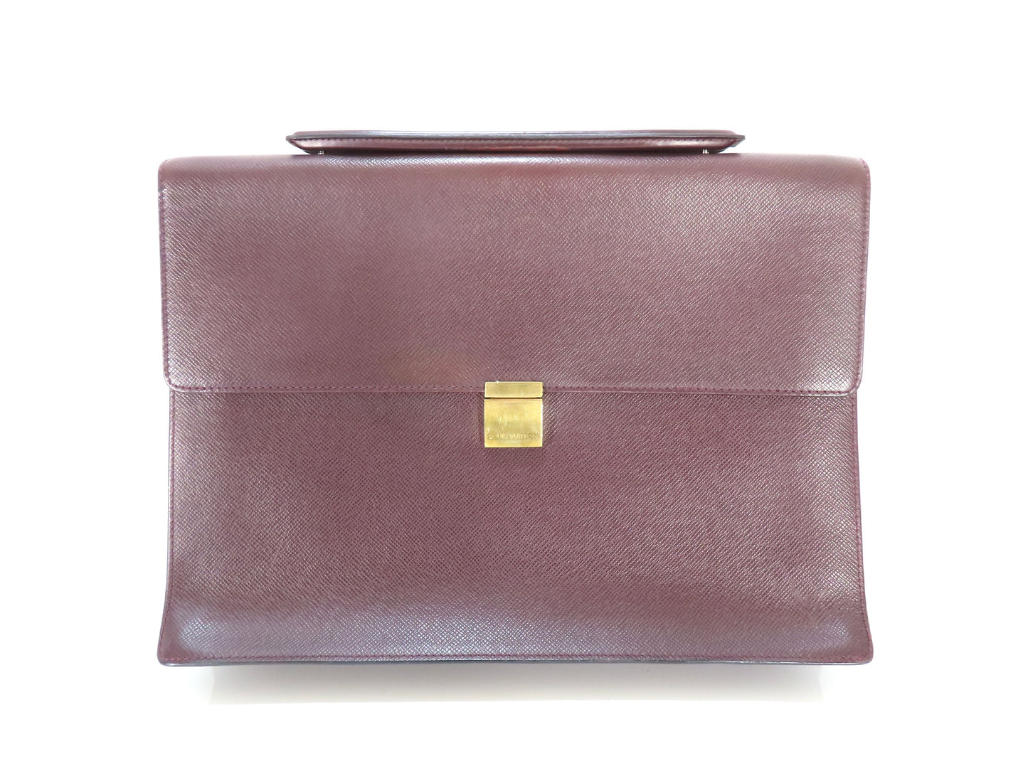 LOUIS VUITTON Taiga Louis Vuitton Taiga Porte-Document Angara Business Bag Serial Business Bag