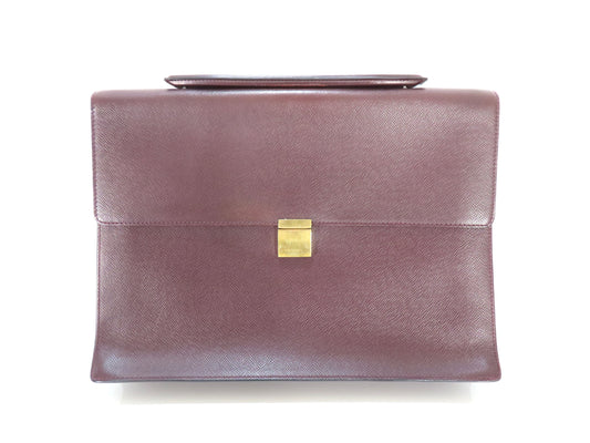LOUIS VUITTON Taiga Louis Vuitton Taiga Porte-Document Angara Business Bag Serial Business Bag