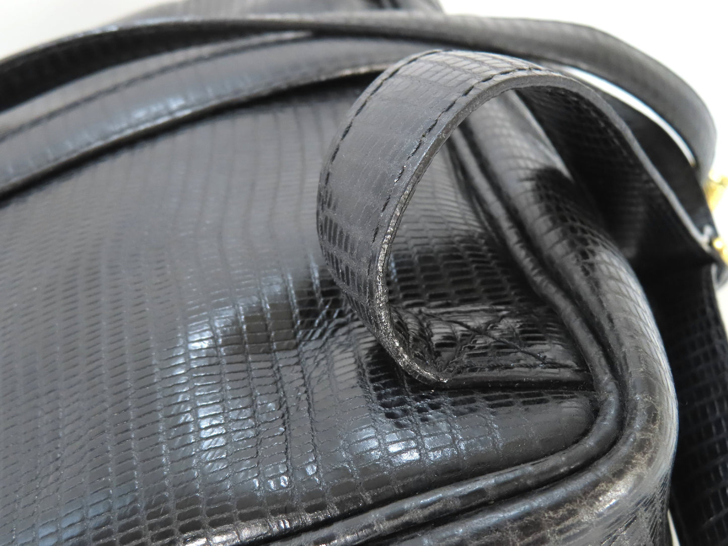 BOTTEGA VENETA Bottega Veneta Leather Lizard Embossed Backpack Bag