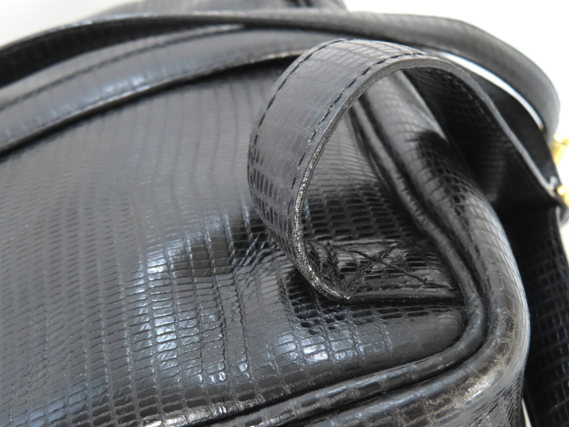 BOTTEGA VENETA Bottega Veneta Leather Lizard Embossed Backpack Bag