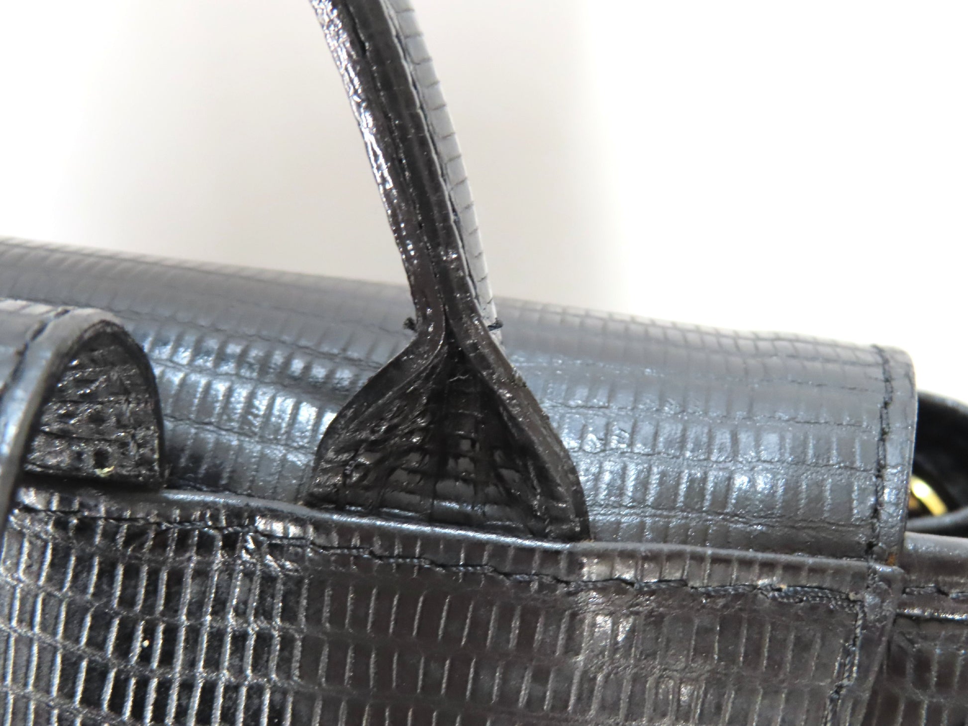 BOTTEGA VENETA Bottega Veneta Leather Lizard Embossed Backpack Bag