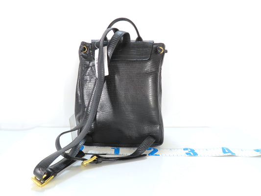 BOTTEGA VENETA Bottega Veneta Leather Lizard Embossed Backpack Bag