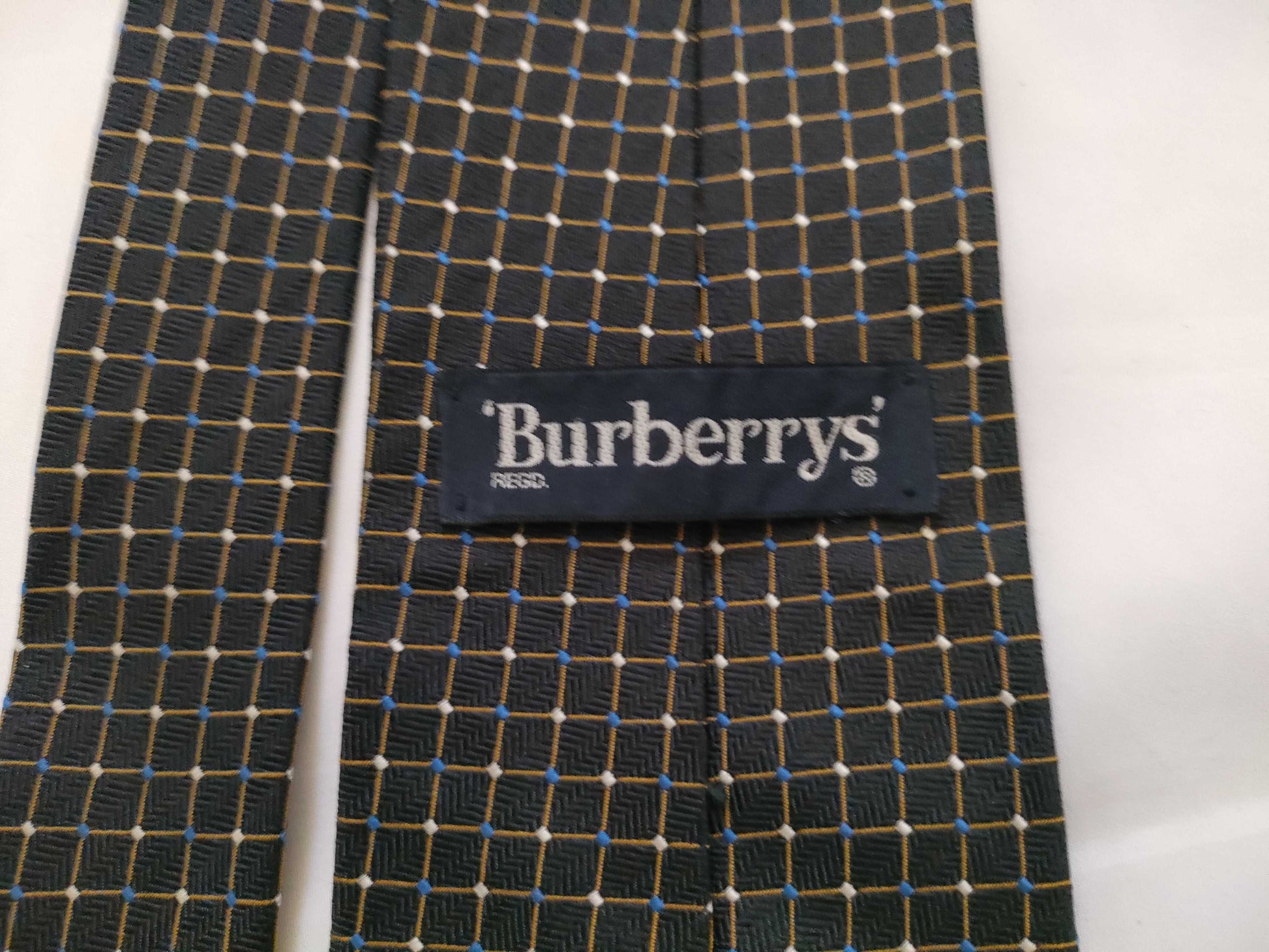BURBERRY BURBERRY Tie Black Blue White Horse Other Accessories