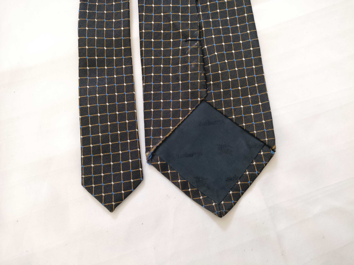 BURBERRY BURBERRY Tie Black Blue White Horse Other Accessories