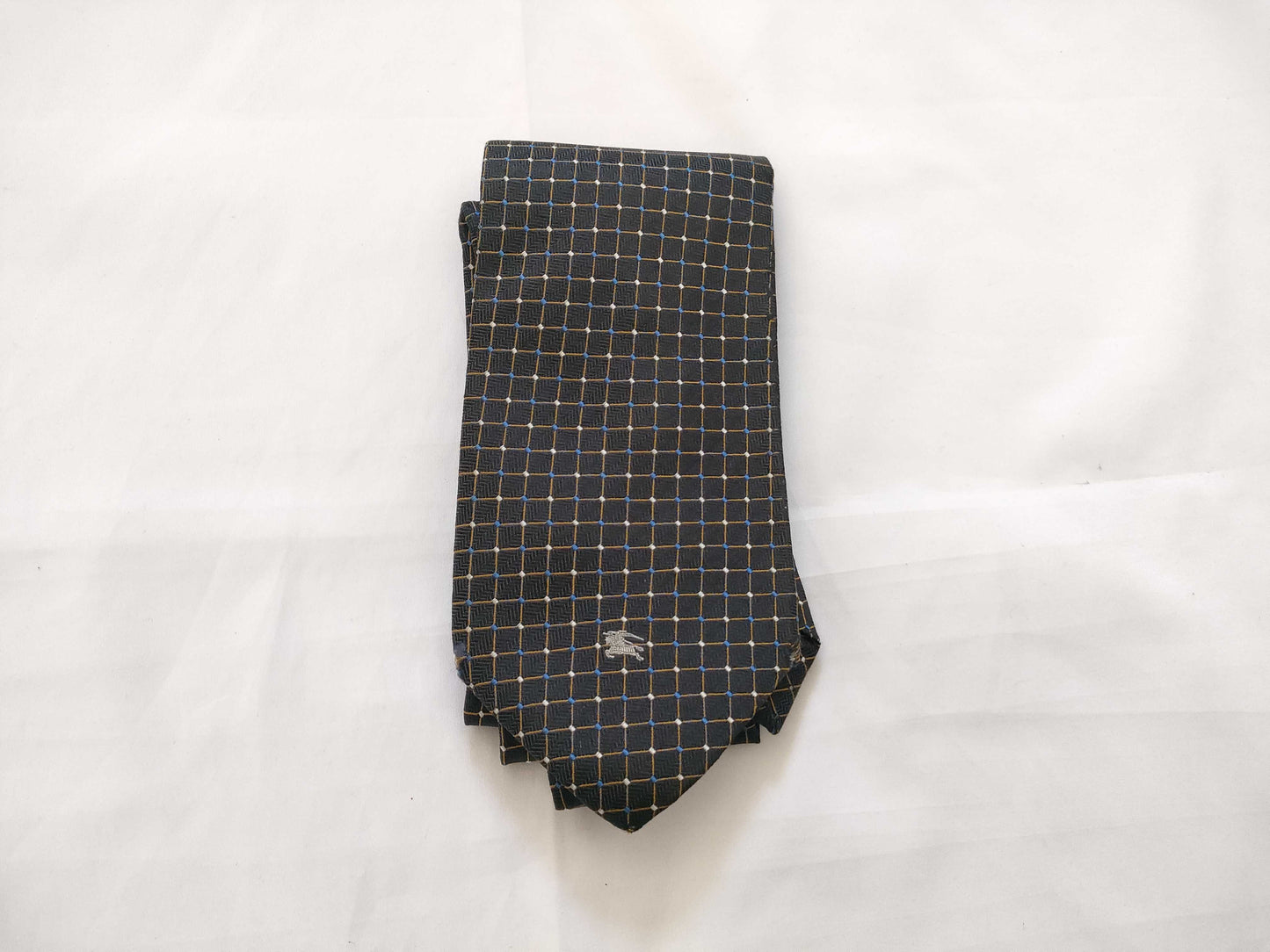BURBERRY BURBERRY Tie Black Blue White Horse Other Accessories