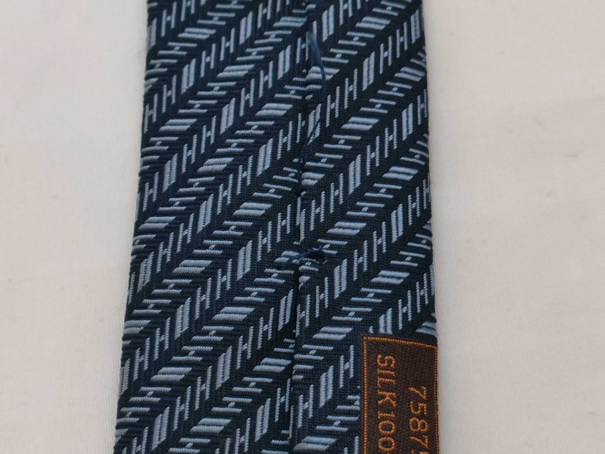 HERMES HERMES tie H pattern stains and fraying Other accessories