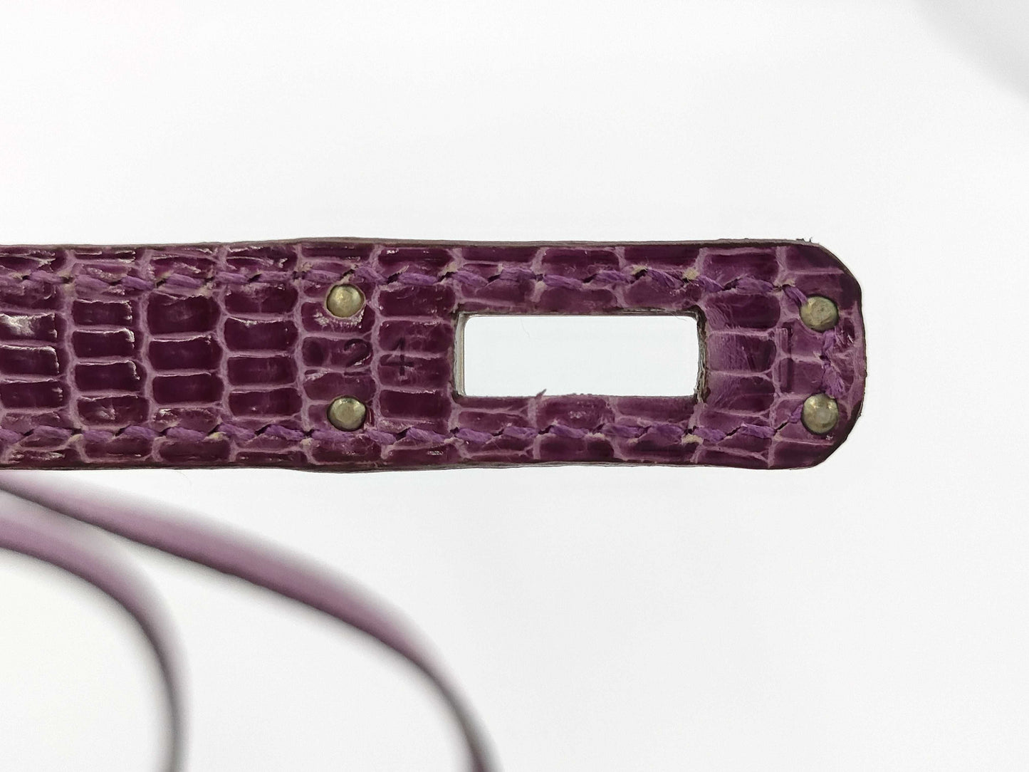 HERMES Kelly Purple Handbag