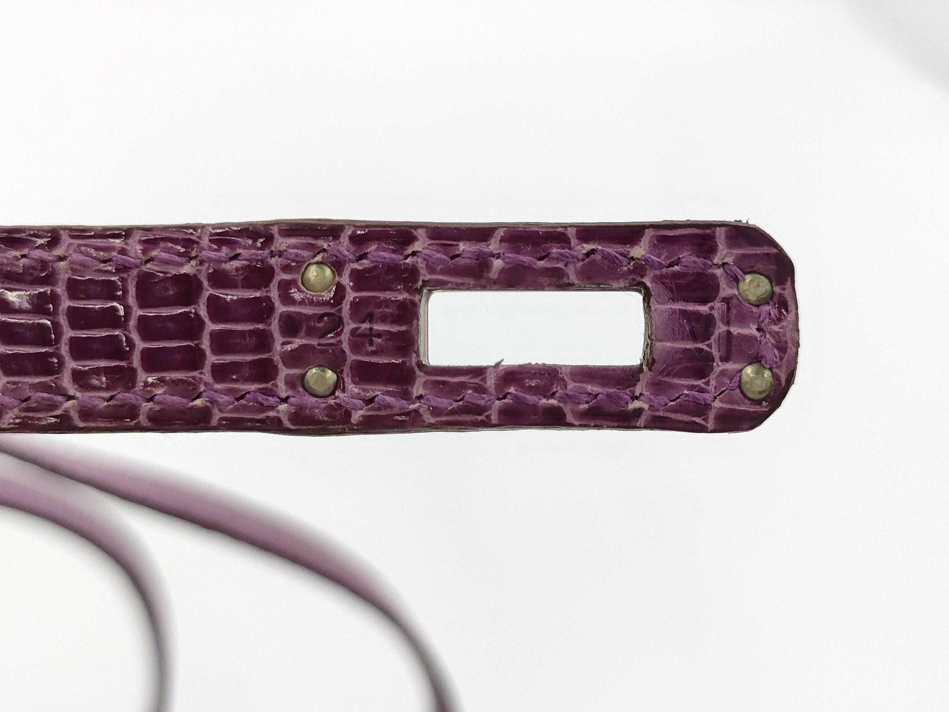HERMES Kelly Purple Handbag